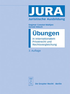 cover image of Übungen in Internationalem Privatrecht und Rechtsvergleichung